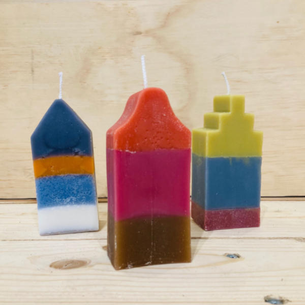 Candles made out of waste