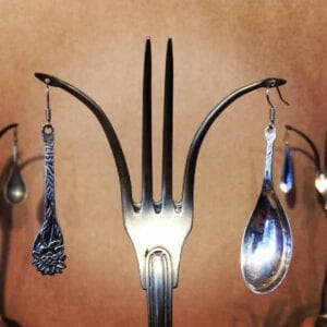 Teaspoon earrings
